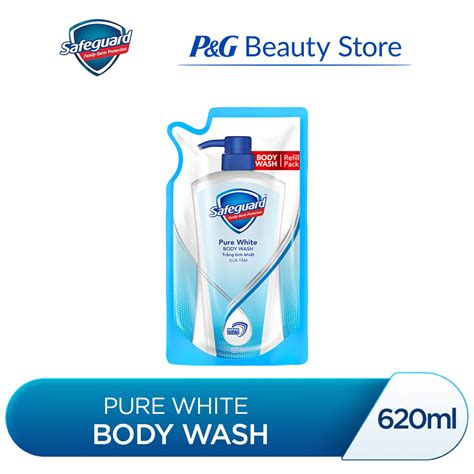 Safeguard Antibacterial Soap Body Wash (Pure White  .